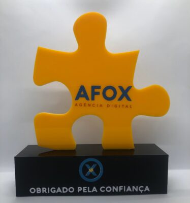 troféu acrílico afox