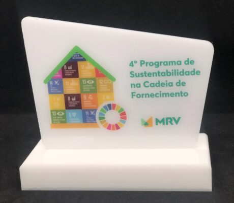 troféu acrílico mrv