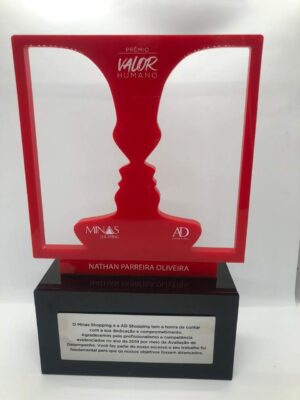 troféu acrílico minas shopping